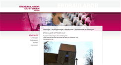 Desktop Screenshot of erdbaulabor-goe.de