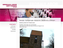 Tablet Screenshot of erdbaulabor-goe.de